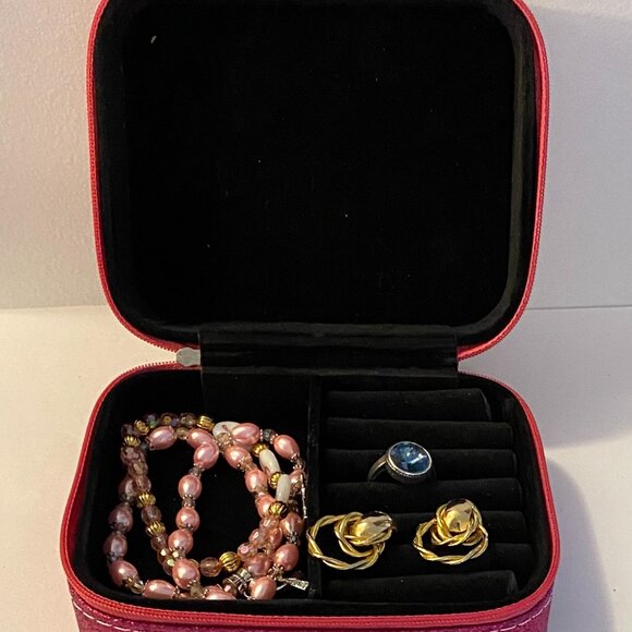 NEW Pink Sparkle Jewelry case - Picture 3 of 5